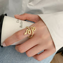 Gold Silver Punk Winding Snake Ring Index Finger Ring