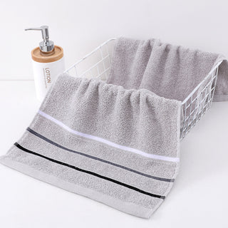 Buy silver-grey Dark Fashion Thickened Soft Absorbent Towel