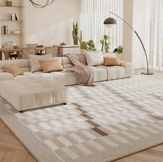 Buy streamer-imprint Living Room Carpet Checkerboard Bedroom Floor Cushion Sofa Coffee Table Blanket Dirt Resistant