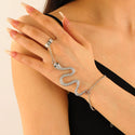 Personality Snake Bracelet Irregular Alloy Serpentine Finger Chain