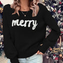 European And American Christmas Round-neck Long-sleeved Pullover