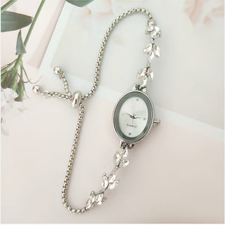 Buy silver Wheat Diamond Women&#39;s Watch Free Adjustment Pull-out Women&#39;s