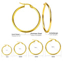 Large Circle Non-fading Foreign Trade Stainless Steel Jewelry Earrings