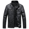 Men's Fleece Padded Coat Casual Stand Collar Jacket