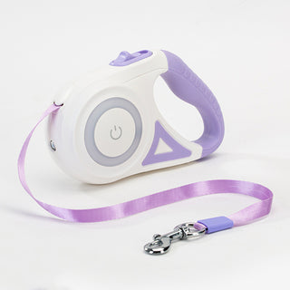 Buy purple-5m Dog Leash Retractable Leash And Dog Collar Spotlight Automatic Pet Dog Cat Traction Rope For Small Medium Dogs Pet Product