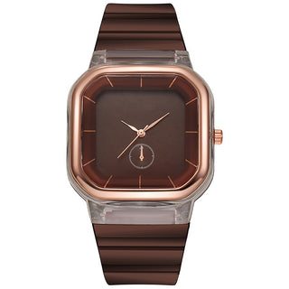 Buy coffee Neutral Watch Ladies Simple Fashion Steel Belt Quartz