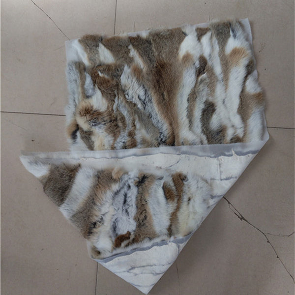 Rabbit Winter Fur Blankets Rabbit Fur Patchwork Mattress Clothing Furniture Bed Blankets