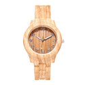 Bamboo Pattern Fashion Numbers Creative Men's And Women's Watches