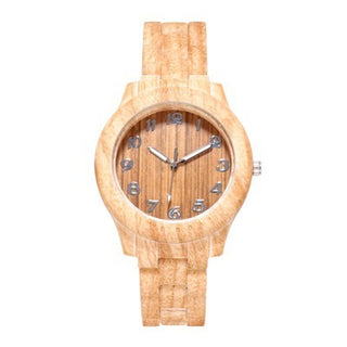 Buy khaki Bamboo Pattern Fashion Numbers Creative Men&#39;s And Women&#39;s Watches