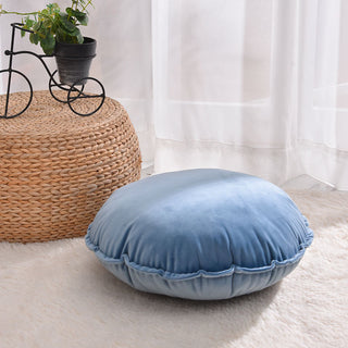 Buy light-blue Nordic Solid Velvet Pillowcase On Car Sofa Bed