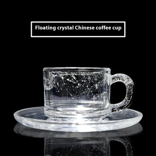 Buy crystal-floating-flowers Glass Coffee Cup Crystal Coffee Appliance