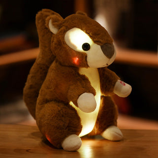 Buy dark-brown-squirrel Led Light Up Teddy Bear Doll Pillow Light Up Plush Toy