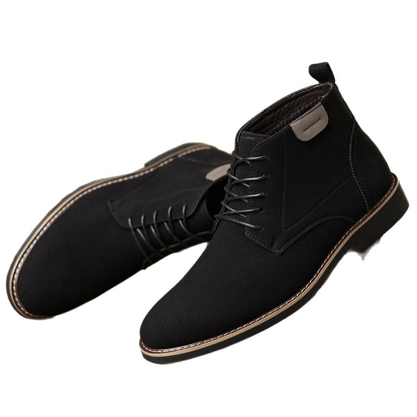 Men's High-top Leather Shoes
