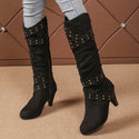 Cowboy Boot Casual Zipper Shoes For Women