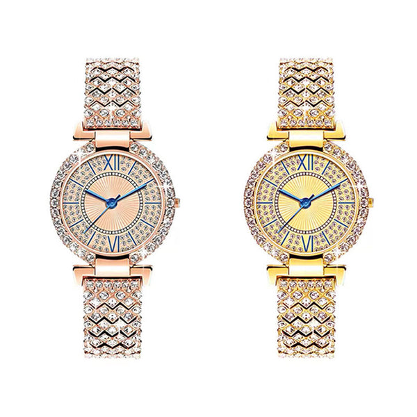 Fashionable Diamond-encrusted Shiny Women's Watch