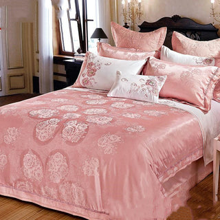 Buy provence Ice Silk Jacquard European Luxury High-end Linen And Cotton Bedding Set