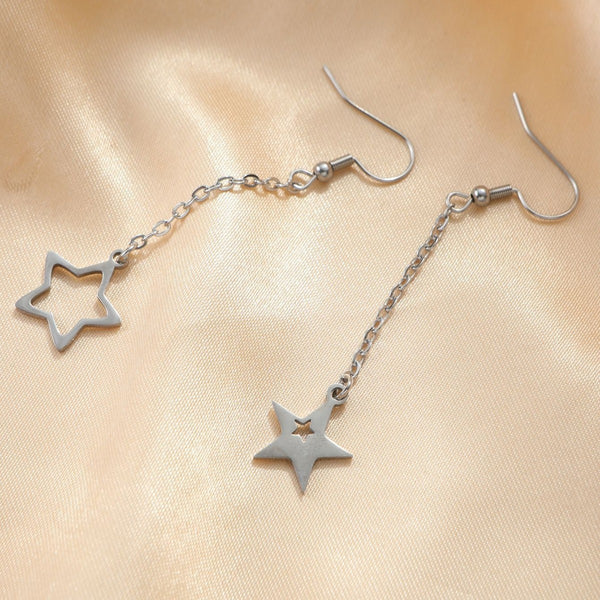 Titanium Steel Star Necklace Jewelry Long