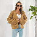 Women's Puff Sleeve Cardigan Sweater