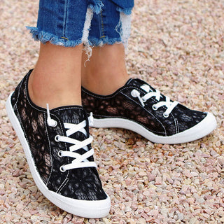 Women Lace Flat Casual Shoes