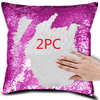 Buy purple-2pc Magical Color Changing Pillow Case Decor Pillows Cover