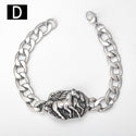 Stainless Steel Street Cool Hip Hop Punk Cool Irish Truelove Knot Titanium Steel Men Cuba Hand Accessory Bracelet