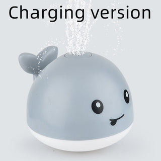 Buy grey-charging-version New Baby Bathroom Bath Electric Induction Whale Spray Small Toy