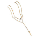 Y-shaped Tassel Rhinestone Necklace Niche Multi-layer