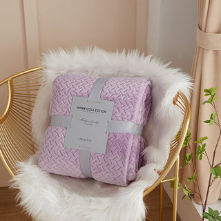 Buy pink Thickened Nap Blanket For Single And Double