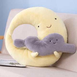 Buy moon-clouds Plush Pillow Bedside And Sofa Cushion Nap