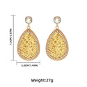 Creative Retro Alloy Diamond Colorful Crystals Earrings For Women