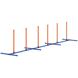 Buy orange Dog Agility Training Equipment Adjustable Poles for Dog Agility Course with Carry Bag