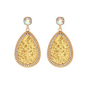 Creative Retro Alloy Diamond Colorful Crystals Earrings For Women