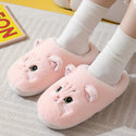 Unisex Kitty Cartoon Cotton Slippers