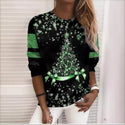 Snowflake Women's Sweater Printed Pullover