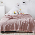 Korean Cotton Waffle Leisure Blanket Bedroom Bed Blanket Sofa Nap Summer Blanket Towel Siesta Nap Blanket