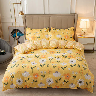 Buy like-summer-flowers Cover Set Bed Cotton Quilt Bedsheet Bedding Duvet Fitted