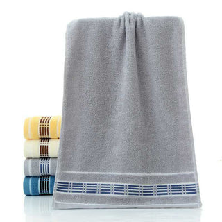 Buy gray Daily Cotton Thickened Soft Absorbent Face Towel