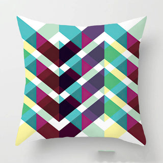 Geometric Abstract Living Room Sofa Cushion Cover Waist Support Nap Pillow Back Cushion Pillow Cover