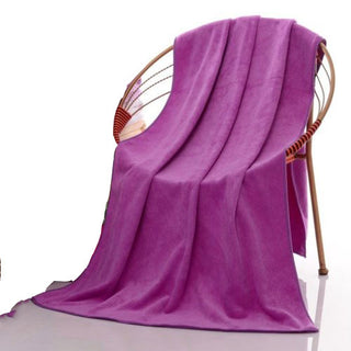 Buy violet Nano Superfine Fiber Absorbent Towel Bath Towel