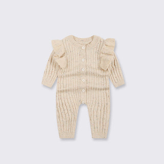 Buy color-cotton Baby Autumn Clothing Jumpsuit Knitted