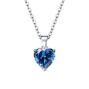 Female Personality Creative Zircon Heart-shaped Pendant Chain Three-piece Suit