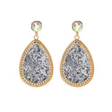 Creative Retro Alloy Diamond Colorful Crystals Earrings For Women