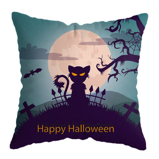 Buy a22 Linen Skull Halloween Pillow Cover