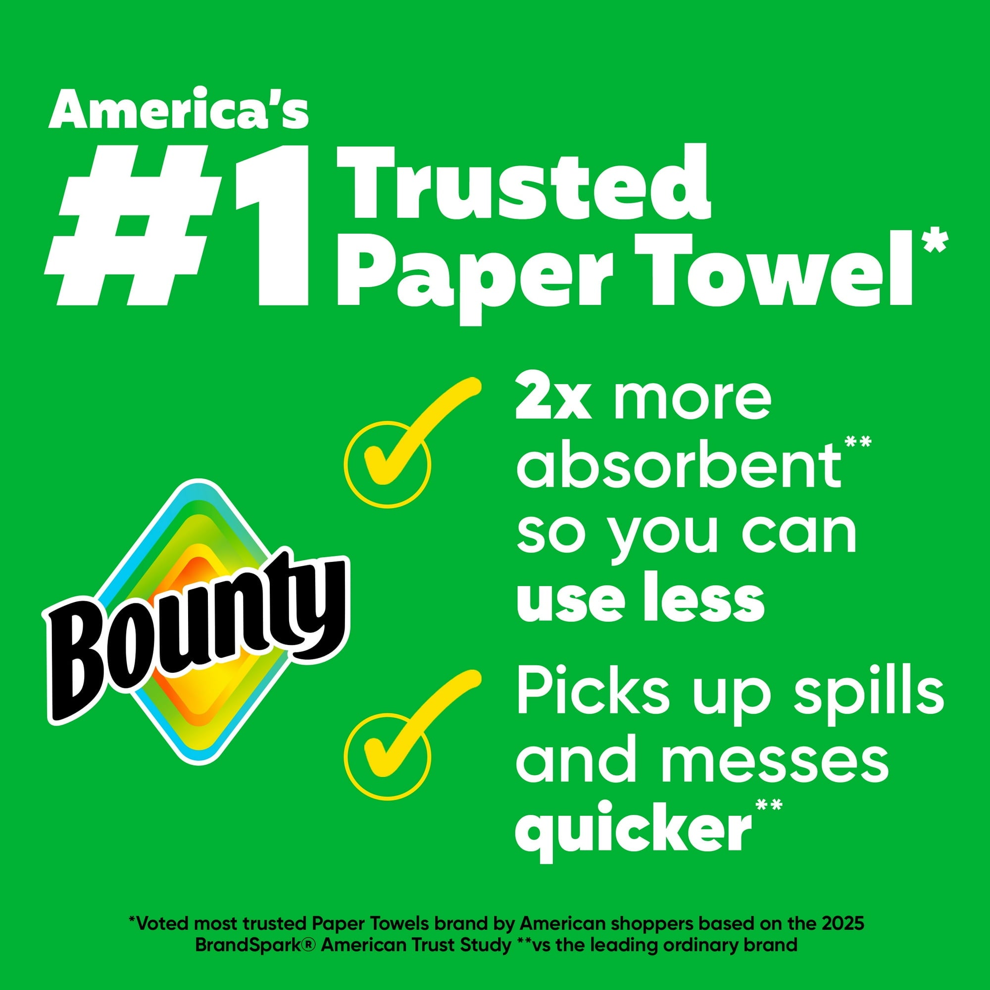 Bounty Paper Towels Select-A-Size White, 4 Triple Rolls, 123 Sheets per Roll Secondary image