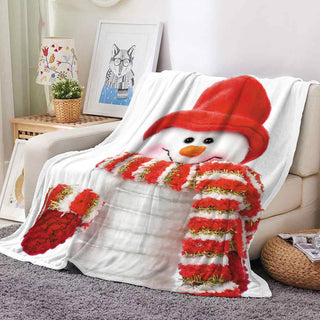 Flannel Blanket Super Soft Warm Sleeping Blanket Gift Printing Blanket