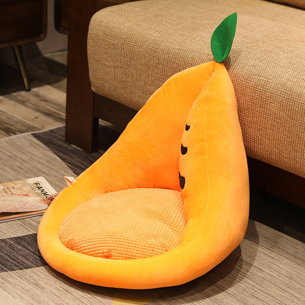 Kawaii Multifunction Plush Fruit Soft Stuffed Cactus Avocado Carrot Pillow Toys Home Office Decor Chair Seat Cushion