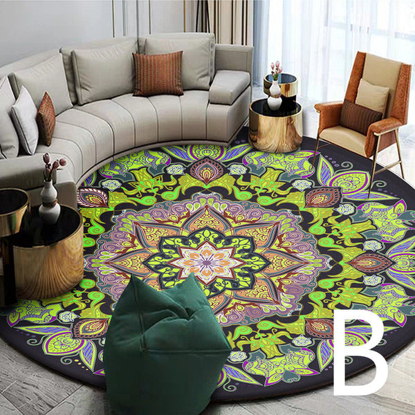 Ethnic Style Carpet Homestay Retro Mandala Mat