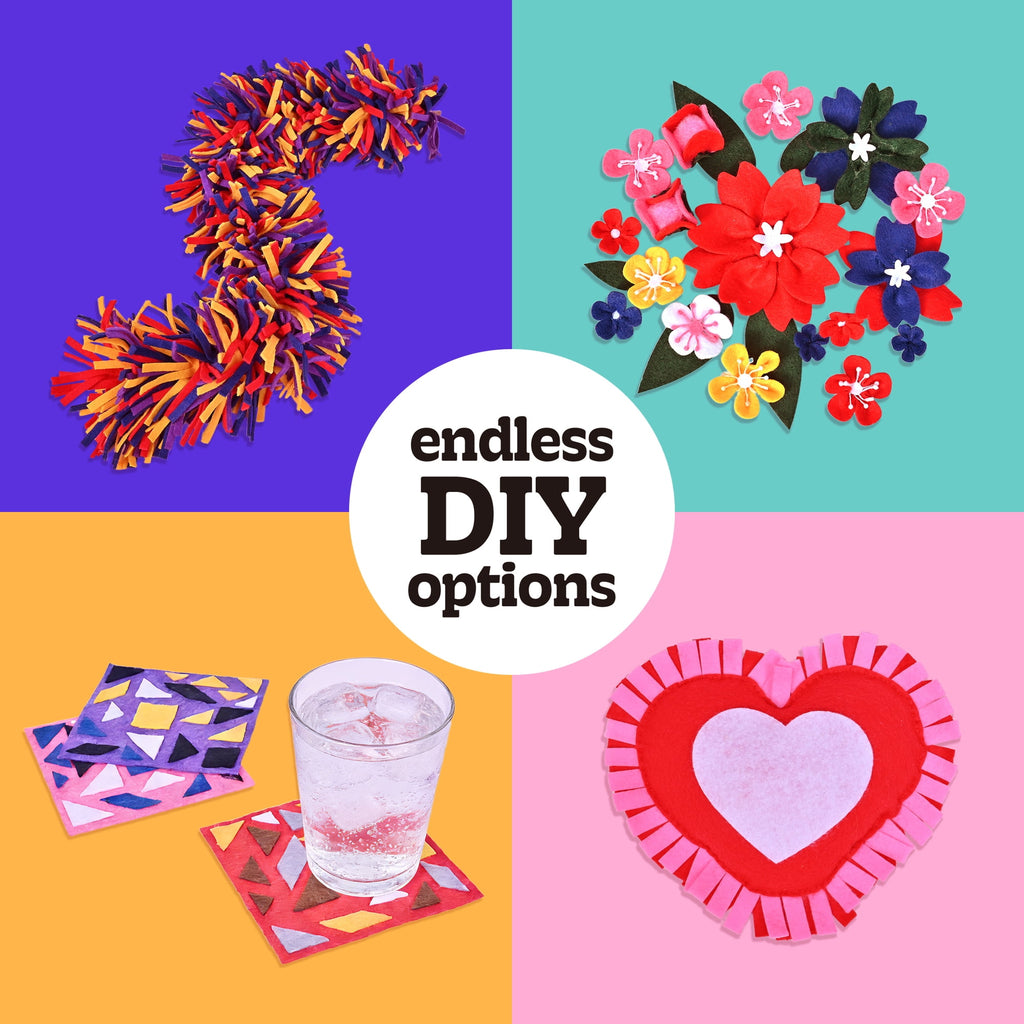 (24 pack) Hello Hobby Black Felt Sheet for Craft Bases, 9" x 12"