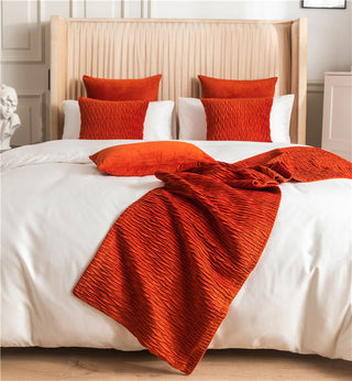 Buy red Cotton And Linen Household Bed Flag Bed Towel