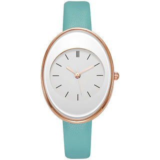 Buy sky-blue Neutral Watch Ladies Simple Fashion Steel Belt Quartz